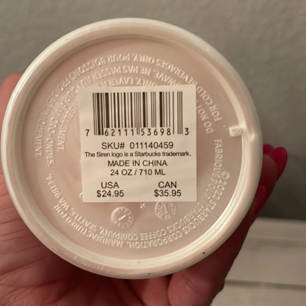 NWT Starbucks Pearl White Mermaid 24OZ Tumbler.